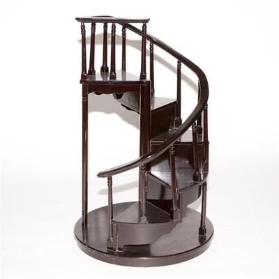 Lot 583 - Architect's Style Black Painted Staircase...