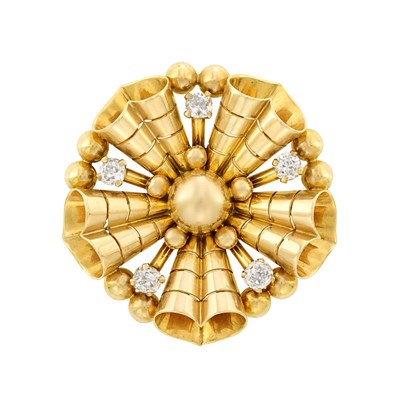 Lot 247 - Gold and Diamond Clip, France