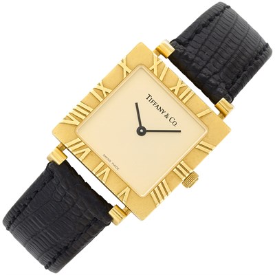 Lot 255 - Lady's Gold 'Atlas' Wristwatch, Tiffany & Co.