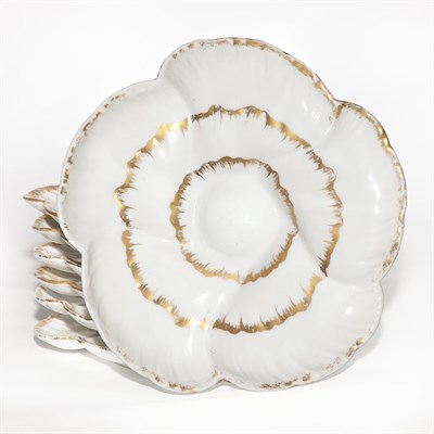 Lot 493 - Set of Eleven Continental Porcelain Oyster...
