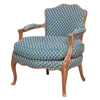 Lot 622 - Louis XV Style Stained Wood Fauteuil
