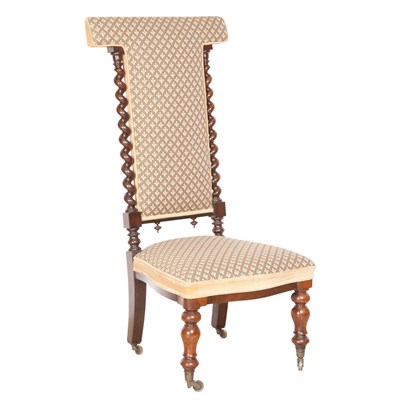 Lot 623 - English Upholstered Mahogany Chair