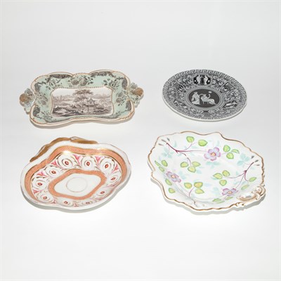 Lot 634 - Group of Seven English Porcelain Table Articles