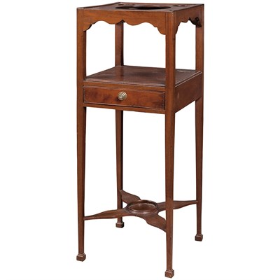 Lot 142 - Chippendale Mahogany Basin Stand Massachusetts,...