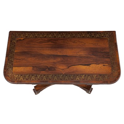Lot 325 - Regency Brass Inlaid and Mounted Rosewood...