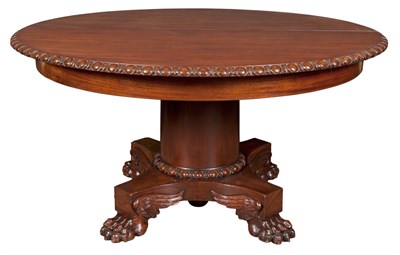 Lot 283 - Empire Style Carved Mahogany Extension Dining...