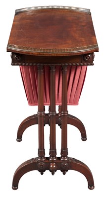 Lot 284 - Regency Mahogany Sewing/Work Table 19th...