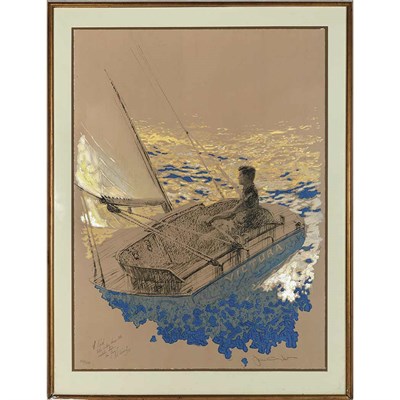 Lot 291 - Jamie Wyeth (b. 1946) JOHN F. KENNEDY ON HIS...