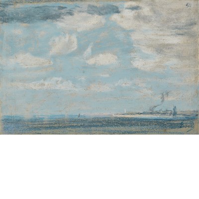 Lot 5 - Eugene Boudin French, 1824-1898 Rivage, circa...