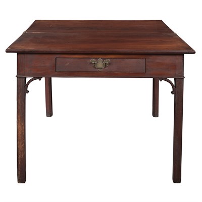 Lot 133 - Chippendale Mahogany Fold-Over Games Table...