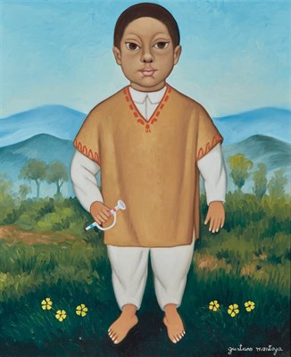 Lot 63 - Gustavo Montoya Mexican, 1905-2003 Boy in...