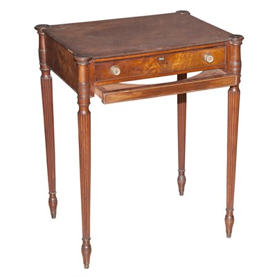 Lot 210 - Federal Mahogany Work Table Attributed to...