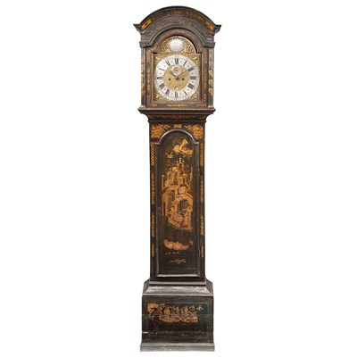 Lot 401 - George II Green Japanned and Parcel Gilt...