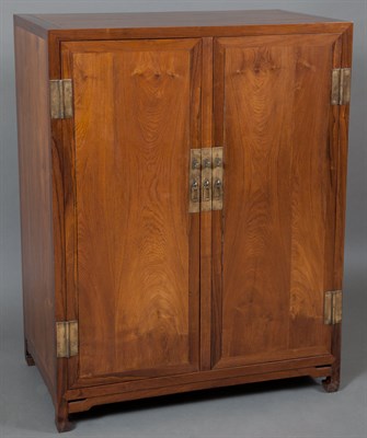Lot 227 - Chinese Huanghuali Square Corner Cabinet The...