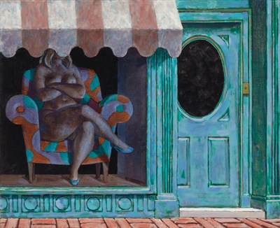 Lot 91 - Joseph Hirsch American, 1910-1981 Lady in...