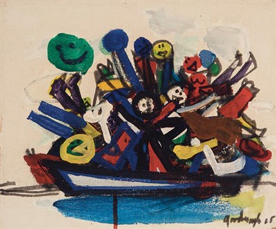 Lot 56 - Robert Goodnough American, 1917-2010 Green...