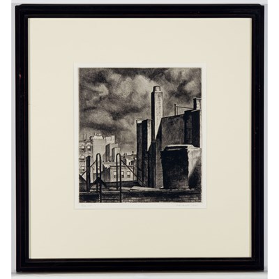 Lot 132 - Armin Landeck APPROACHING STORM, MANHATTAN (K....