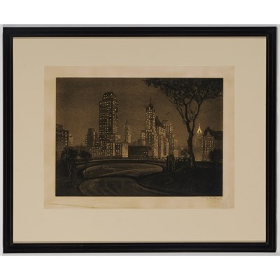 Lot 250 - Anton Schutz (1894-1977) PLAZA LIGHTS...