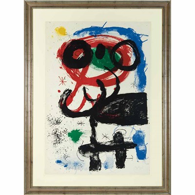 Lot 162 - Joan Miró LA VENDANGEUSE (MAEGHT 398) Color...