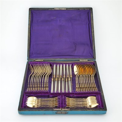 Lot 279 - French Silver Gilt Dessert Service Paris, 19th...