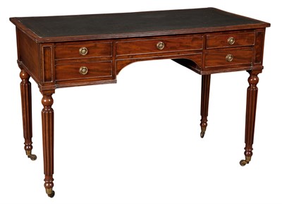 Lot 383 - William IV Mahogany Writing Table Second...