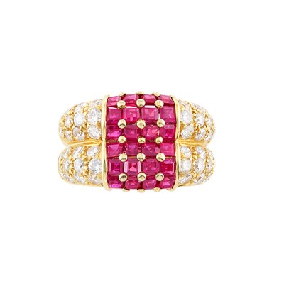 Lot 92 - Gold, Ruby and Diamond Ring