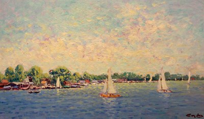 Lot 86 - Niek van der Plas Dutch, b. 1954 Loosdrechtse...