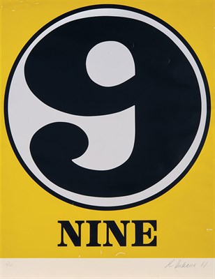 Lot 196 - Robert Indiana NINE (SHEEHAN 54) Color...