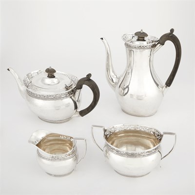 Lot 234 - Assembled Edward VII Sterling Silver Tea and...