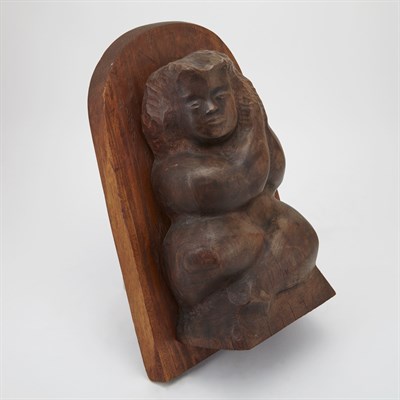 Lot 73 - Chaim Gross American, 1904-1991 Girl Smiling,...