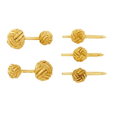 Lot 348 - Gold Knot Dress Set, Tiffany & Co, Schlumberger