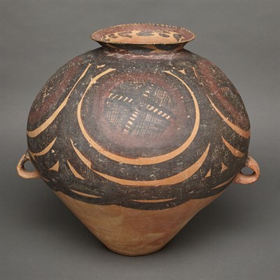 Lot 19 - Chinese Neolithic Painted Pottery Jar...