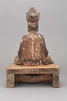 Lot 39 - Chinese Lacquered and Giltwood Figure of a...