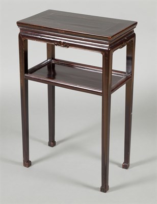 Lot 226 - Pair of Chinese Black Lacquer Softwood Tables...