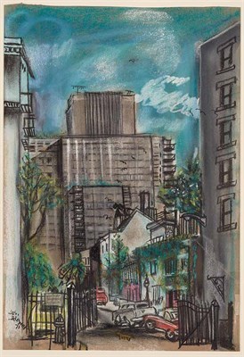 Lot 60 - Joseph Delaney 1904-1991 The Muse, 1973 Signed...
