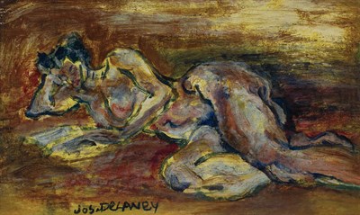 Lot 59 - Joseph Delaney 1904-1991 Reclining Nude, circa...