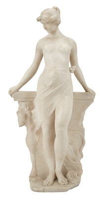 Lot 315 - Alabaster Figure of a Classical Semi-Nude...