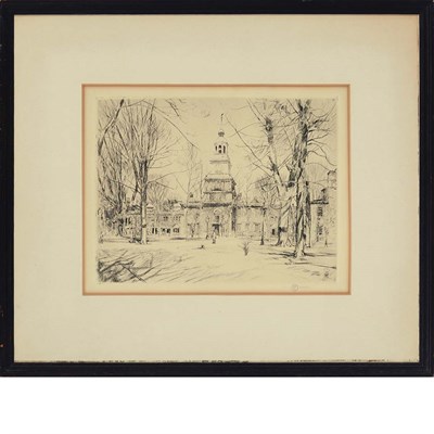 Lot 106 - Childe Hassam INDEPENDENCE HALL (C./C. 260)...