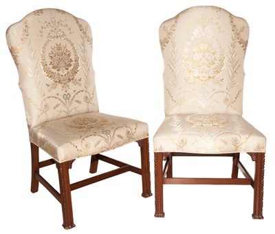Lot 284 - Pair of George III Style Mahogany Side Chairs