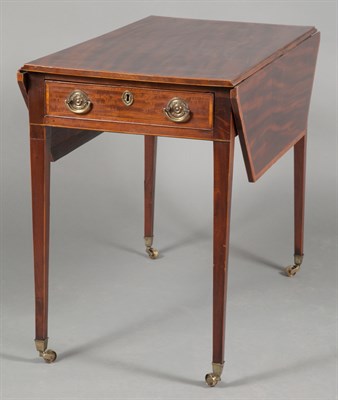 Lot 285 - George III Inlaid Mahogany Pembroke Table Last...
