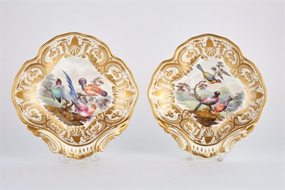 Lot 401 - Pair of Derby Porcelain Dessert Dishes Circa...