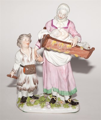 Lot 362 - Meissen Style Porcelain Figure Group of a...