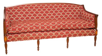 Lot 373 - Federal Style Upholstered Mahogany Sofa 20th...