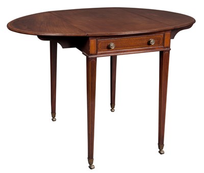 Lot 287 - George III Inlaid Mahogany Pembroke Table Last...