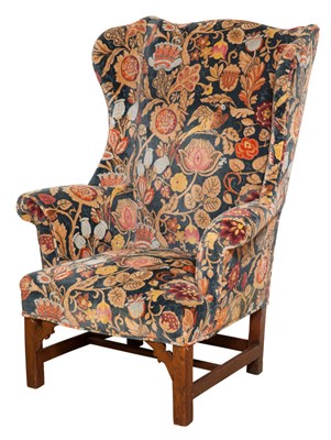 Lot 322 - George III Style Mahogany Wing Chair