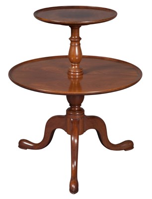 Lot 393 - George III Style Mahogany Two-Tier Dumbwaiter...