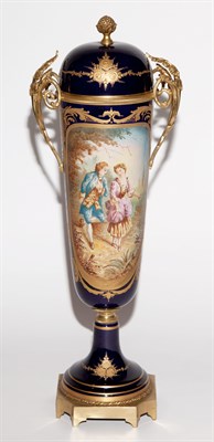Lot 339 - Sevres Style Gilt-Metal Mounted Gilt and...