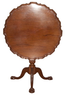 Lot 358 - Chippendale Style Mahogany Tilt-Top Tea Table...