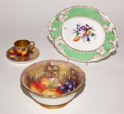 Lot 256 - Three Royal Worcester Porcelain Articles...