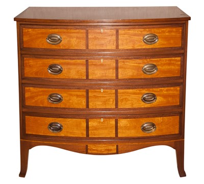 Lot 178 - Federal Style Inlaid Mahogany and Birchwood...